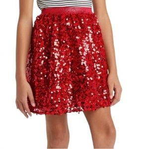 Cat & Jack Red Sequin Mini Skirt